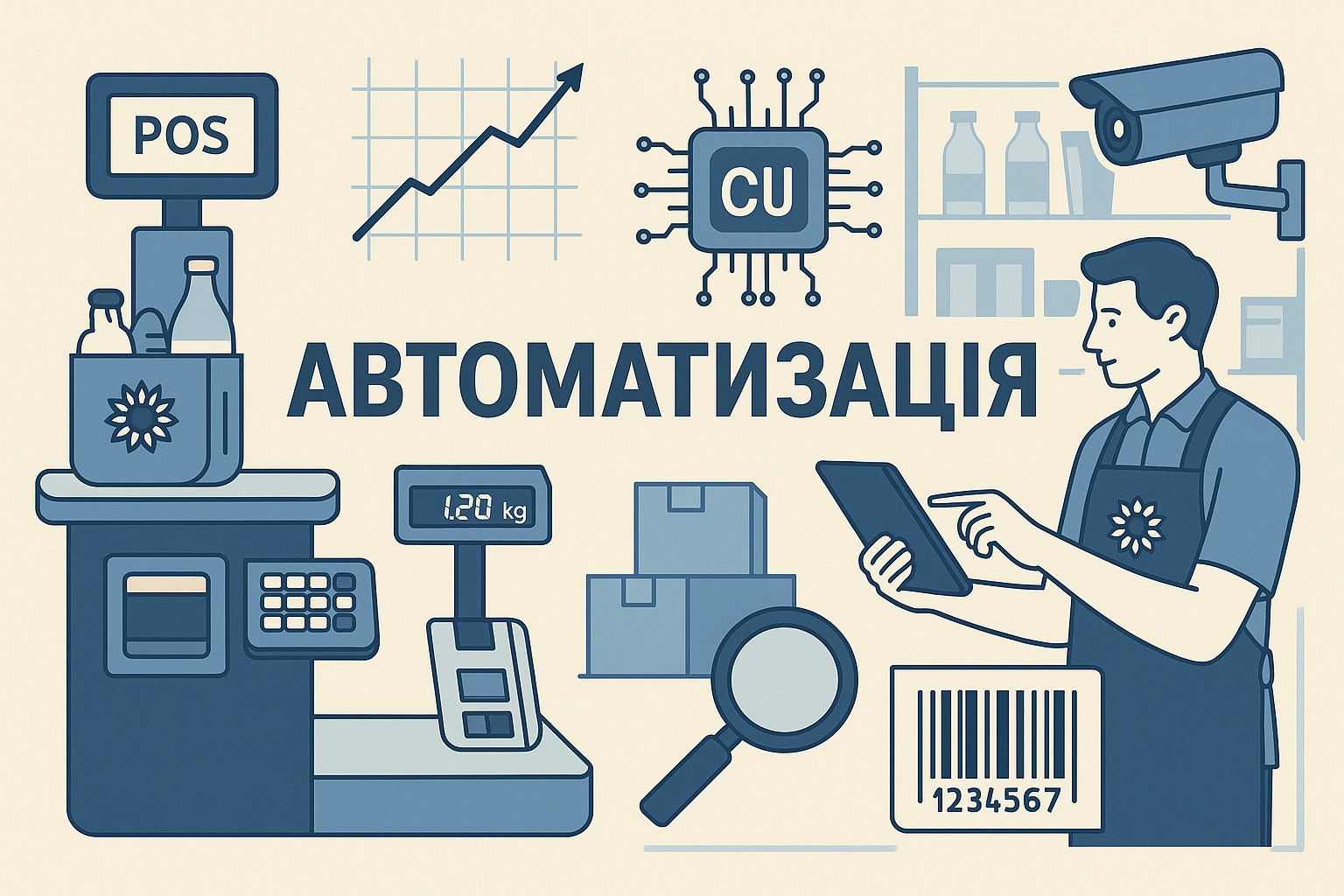 Автоматизация продуктового магазина: Как повысить прибыль и снизить затраты уже сегодня