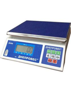 Весы фасовочные Днепровес Ф998Л (пределы взвешивания 3кг, 6кг, 15кг, 30кг)