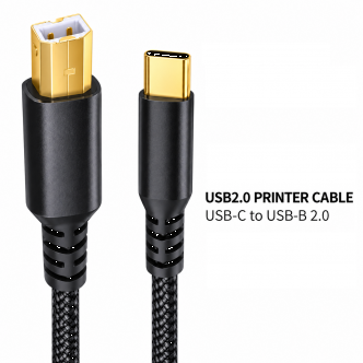 Кабель Type-C – USB 2.0 для подключения принтера к MacBook
