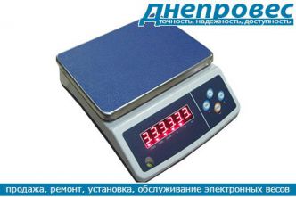 Электронные весы Днепровес F998-ED (пределы взвешивания- 3 кг, 6 кг, 15 кг, 30 кг).
